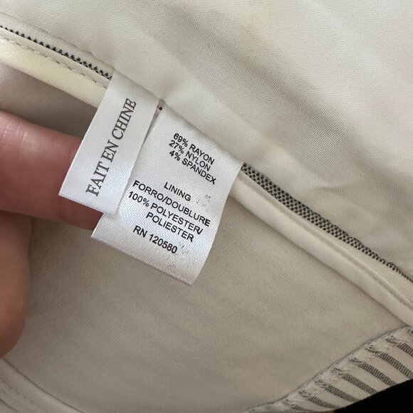 Amanda + Chelsea Striped Stretch Knit Blazer Size Medium - Picture 7 of 10